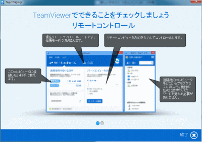TeamViewerリモートコントロール